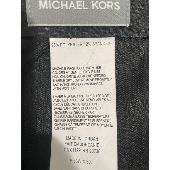 Michael Kors Mens Navy Dress Pants 33x30 Slim Fit - Picture 8 of 11